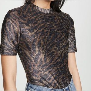 Ganni Top sz 40 Matching cardigan also available